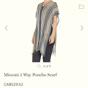 Missoni 5 way Poncho Scarf. NWT.